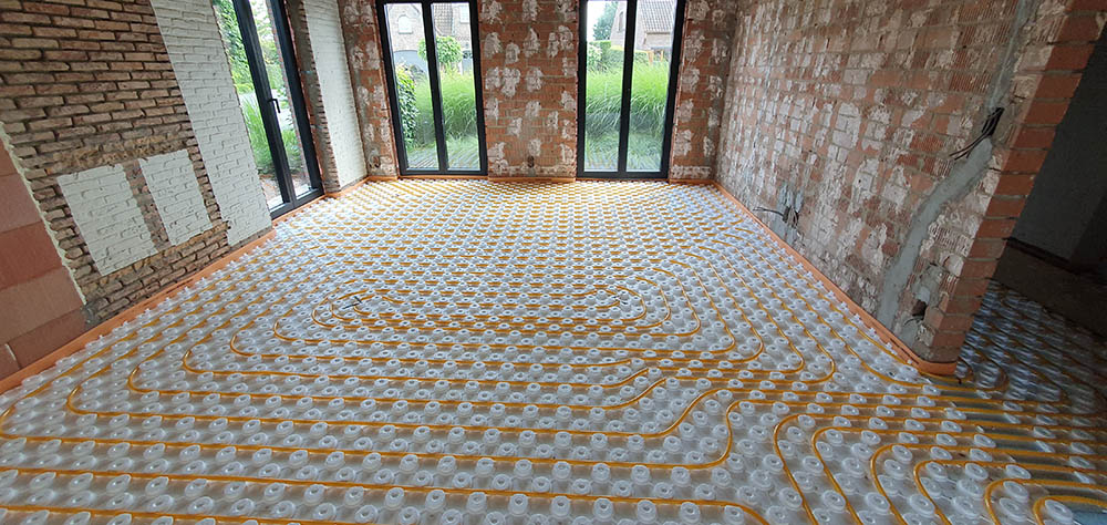 Lage goedkope duurzame vloerverwarming | Kley BV